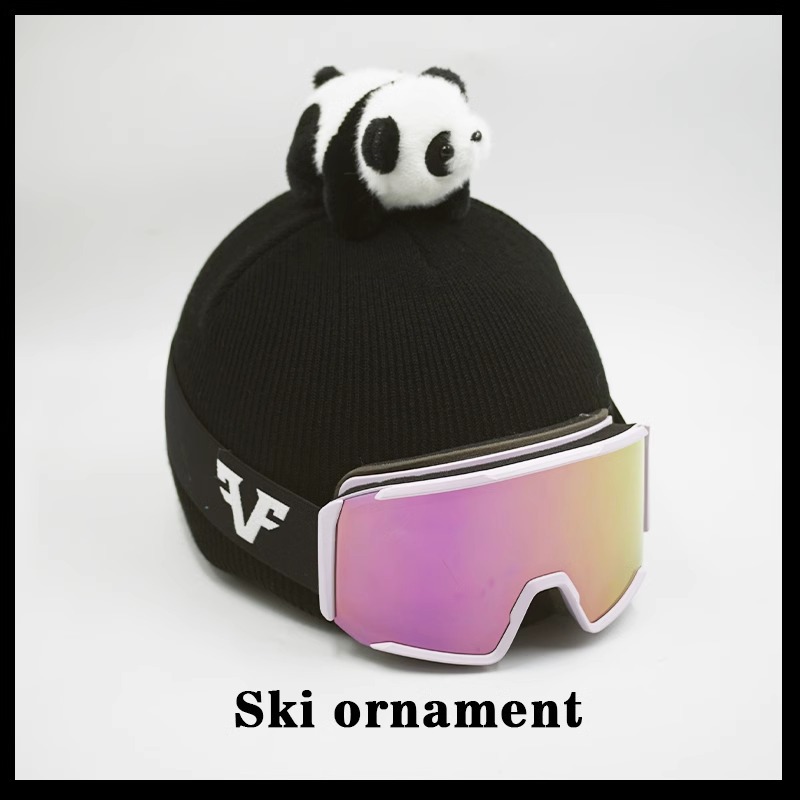 Gray Kuromi Winter Warm Hat Handmade Ski Helmet Cover