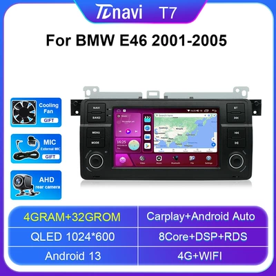 DVD Navigation suitable for 2001-2005 BMW - 4g32gcarplay-7inch