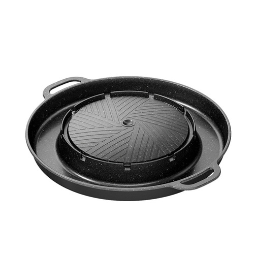 Korean cassette stove baking pan non-stick medical stone color barbecue pot coating convenient home outdoor barbecue grill barbecue plate