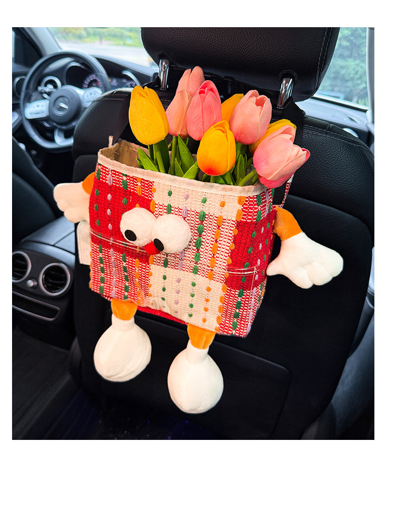 Car Trash Can, Car Seat Back Special Waterproof Two-In-One Storage Box, Car Supplies, Car Products, Plastic Storage Bucket