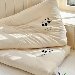 Class A Cotton Panda Children's Pillow Adult Low Pillow Baby's Special Pillow Core Shanghai Cervical Spine Soft One Pack Household