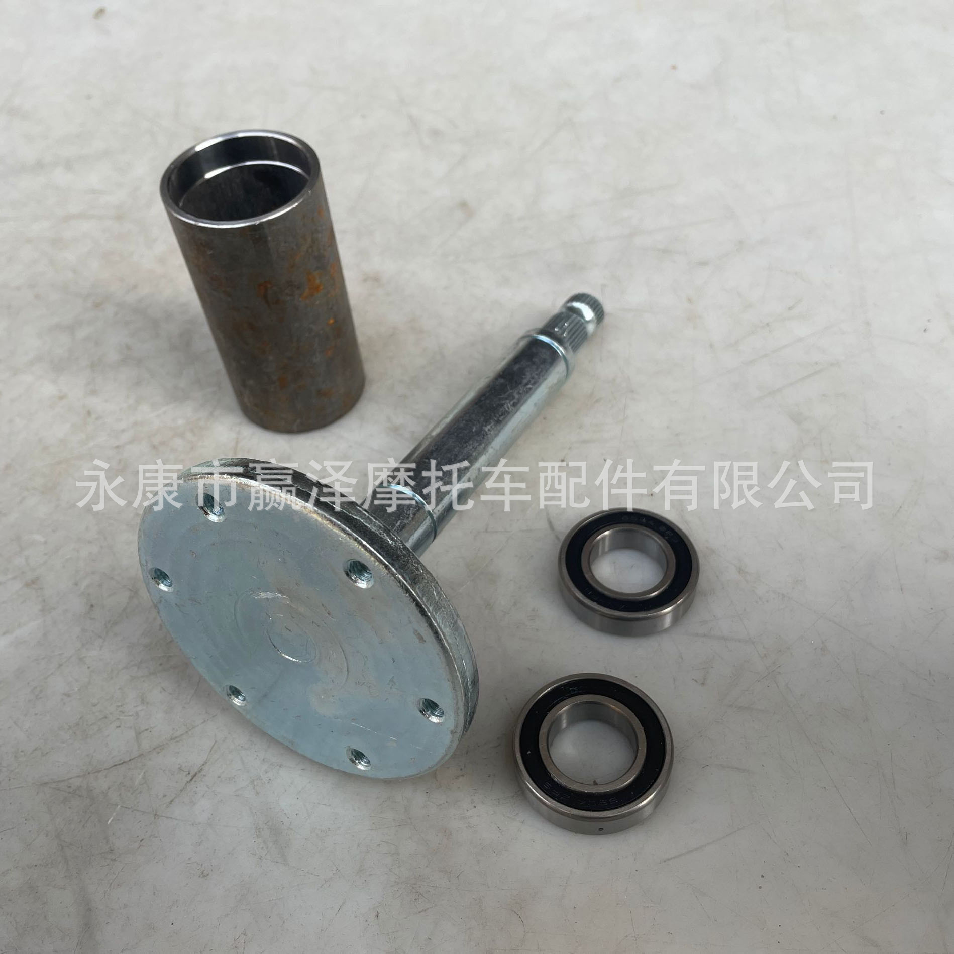 Four-wheel steel tube go-kart electric motorcycle accessory modified steering wheel mount 6-hole bearing housing