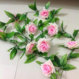 Simulation flower simulation rose Korean rose fake flower Korean rose rattan wedding decoration flower vine