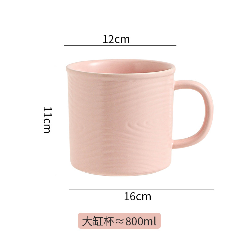 Hermosas tazas de Navidad pintadas a mano creativas lindas tazas de cerámica esmaltadas con tazas de dibujos animados de color con cucharas tazas de desayuno