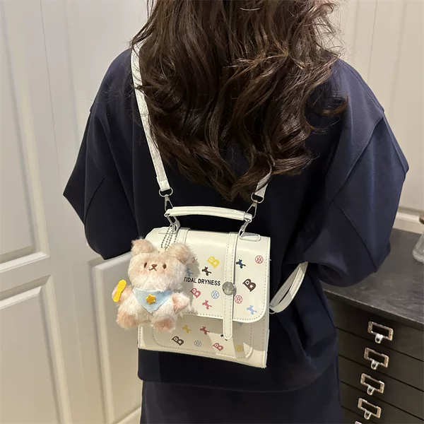 Manufacturer Wholesale 2026 New Retro Fashion Women's Casual Commuter Backpack Niche Design Multifunctional Crossbody Bag