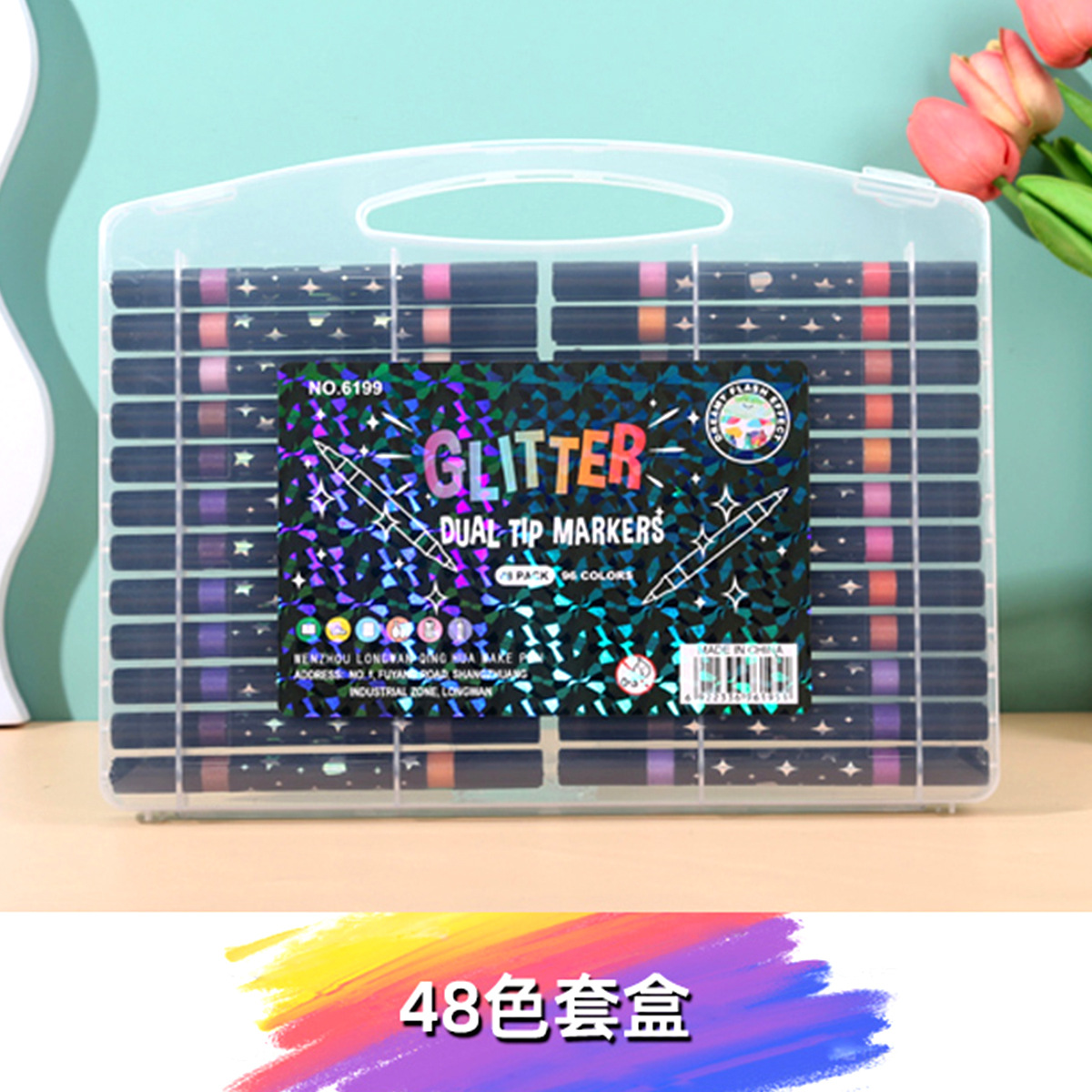 [Una] doble cabeza flash color marcador de pintura doble cabeza resaltador de color flash