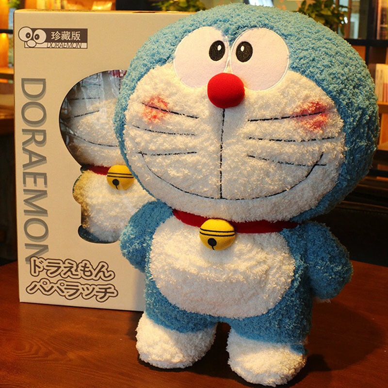 Japanese Version of Doraemon Plush Doll, Doraemon Toy, Jingle Cat Doll, Pillow Doll, Anime