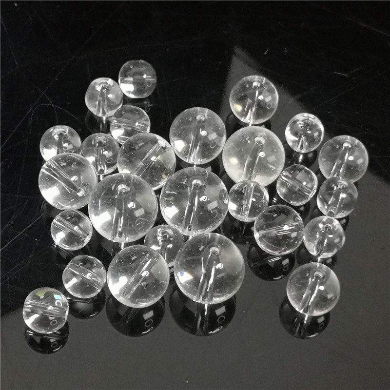 crystal Smooth Bead crystal Glass Light beads Bracelet Glass bead diy Jewelry parts bead curtains Loose bead