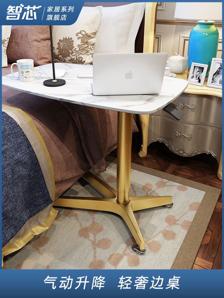 可升降移動床邊桌意式輕奢飄窗桌書桌筆記本電腦桌家用床上辦公桌