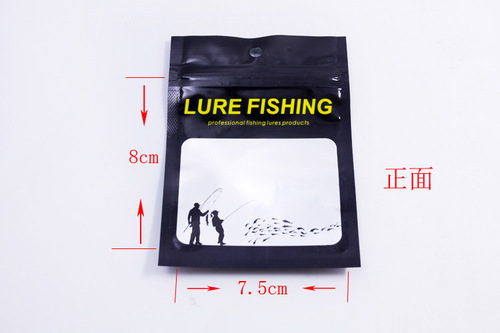 Wholesale factory sealed-color printed packaging bags, soft bait bags, hard bait bags for lures, fishing bait packaging bags