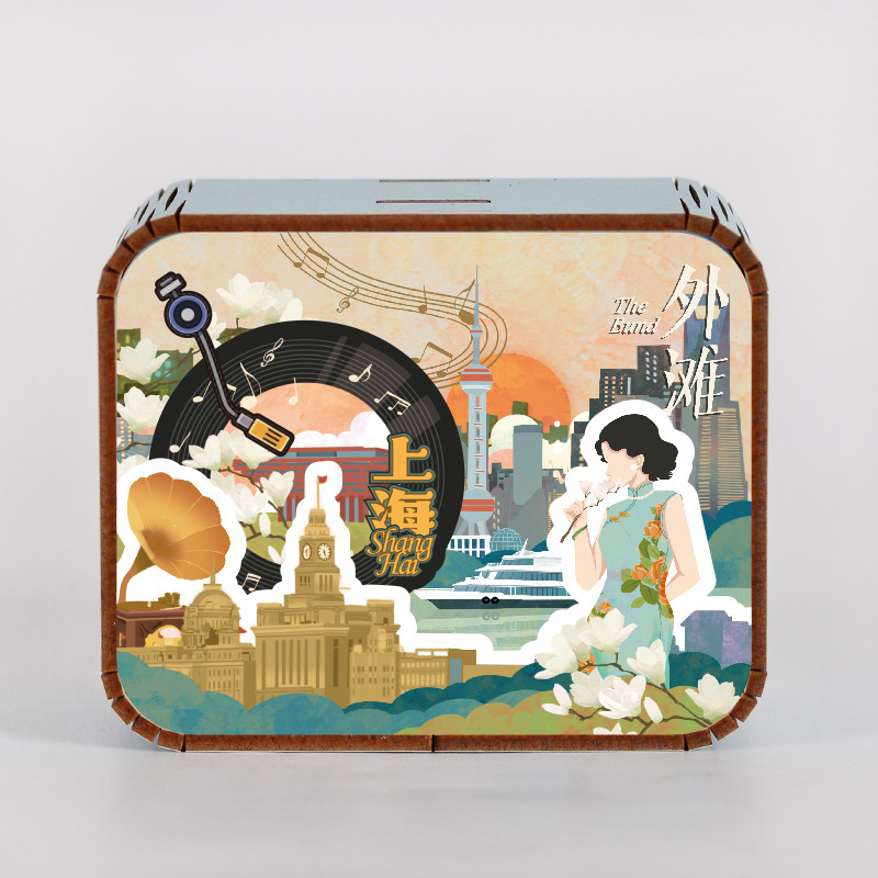 オリジナルアモイ重慶南京西安都市動態オルゴールオルゴールオルゴール観光記念品|undefined