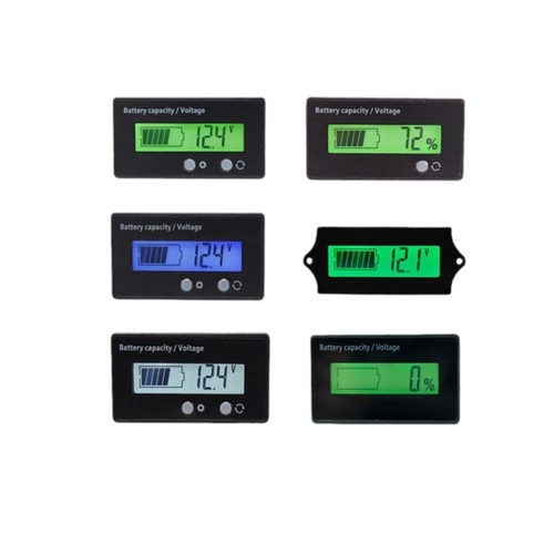 LCD Electric Bike Battery Voltage Display Digital 6-63V Universal Lithium Battery Tester 12V 24V 48V