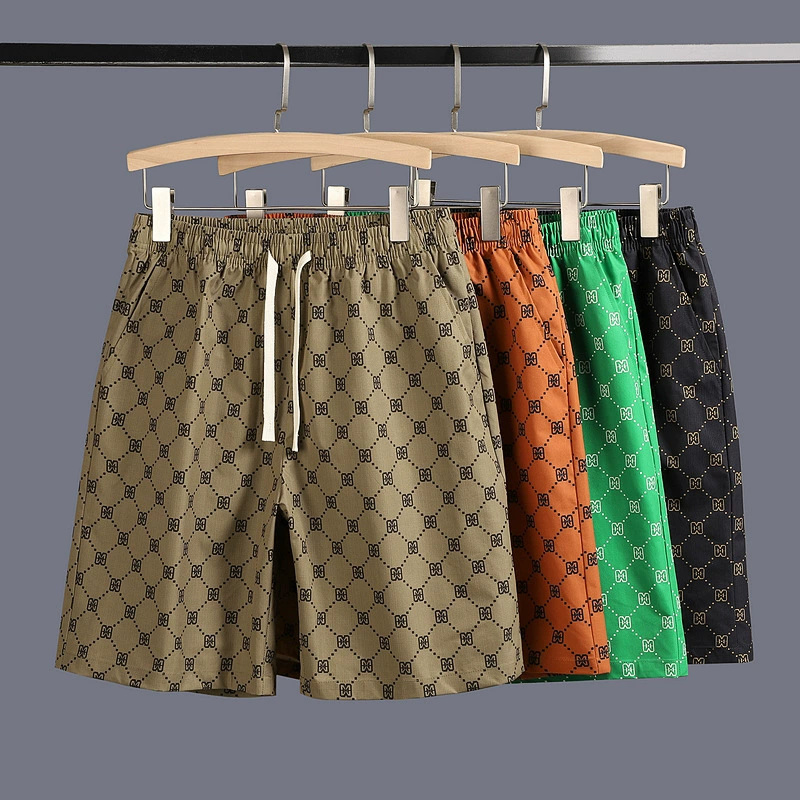 Повседневные шорты мужские полные принты летом новые тонкие свободные спортивные штаны 2023 года