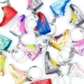 1 generation electroplating more than 40 color mix (single key chain)