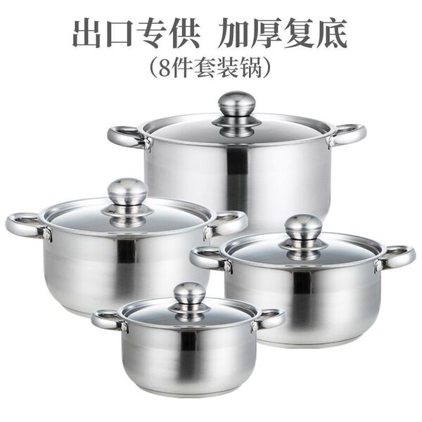 Factory exported South Africa stainless steel suite pot 8PCS…