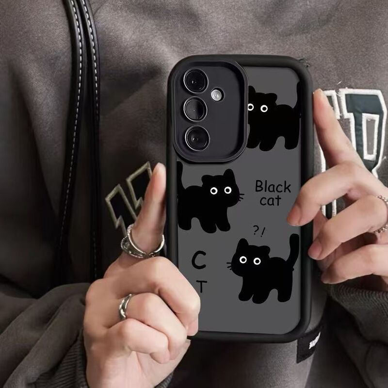パーソナライズされた 3 匹の子猫 Samsung A55/A16 携帯電話ケース Samsung S24/ULTRA/S21/S23/ に適しています。|undefined