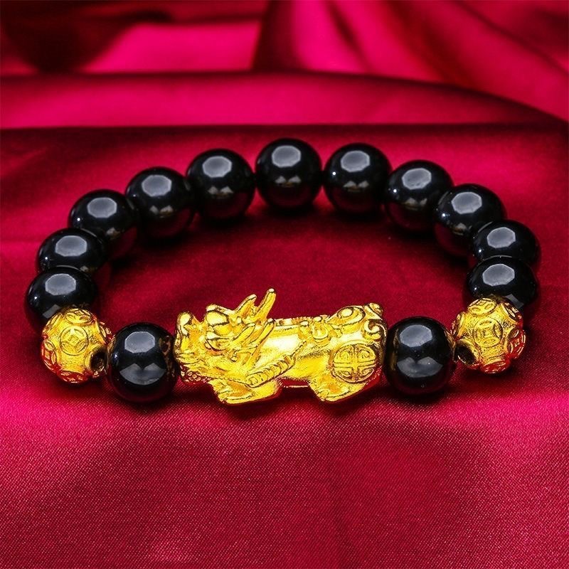 Rosary with round beads natural stone, one bead bracelet for men and women, for beloved