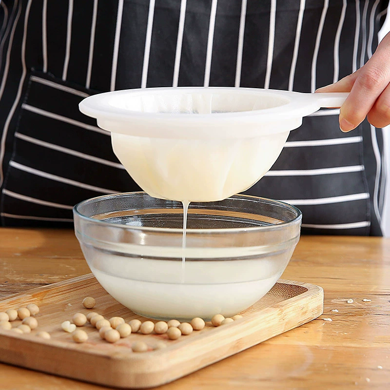 Фильтр для соевого молока, ситечко для сока, сепаратор остатков, фильтр с ручкой, кухонное ситечко, мелкоячеистое ситечко