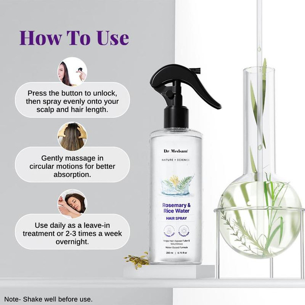 Rosemary & Rice Water Hair Spray for hair growth Rosemary & Rice…