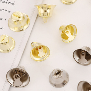 Trumpet bell gold and silver dance Christmas small bell Christmas DIY decorative Wind Bell