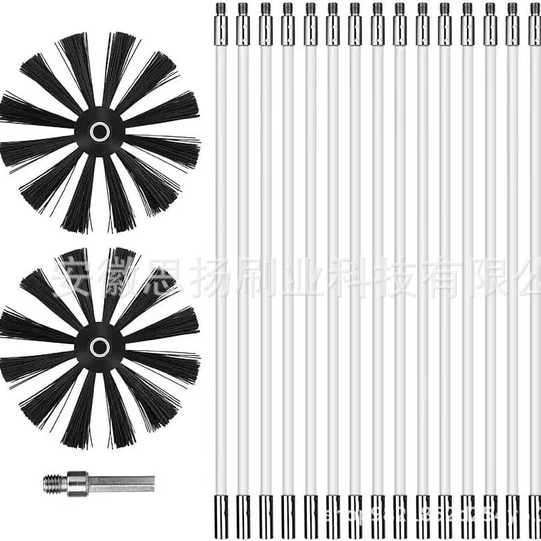 Cross-border ashtray brush dryer pipe brush cleaning brush cleaning brush kitchen ventilator cleaning equipment Brush electric drill brush