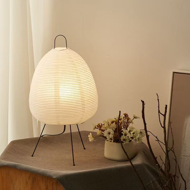 Noguchi Isamu Akari Paper Lamp Japanese Wabi-Sabi Style Personalized Showroom Living Room Table Lamp Homestay Floor Lamp Moon Lamp DIY