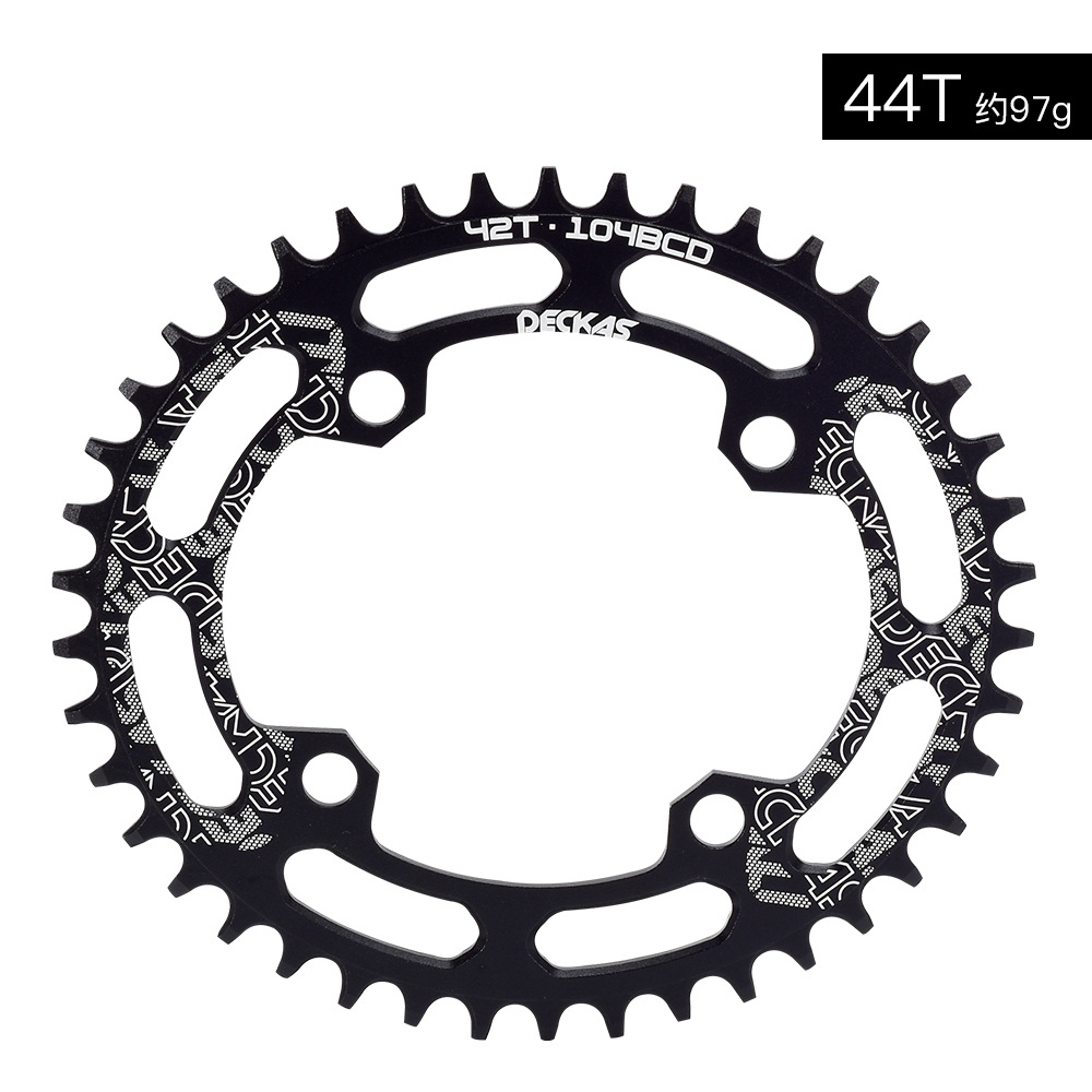 Plato único DECKAS para bicicleta de montaña, 104BCD 32/34/36/38T, dientes positivos y negativos