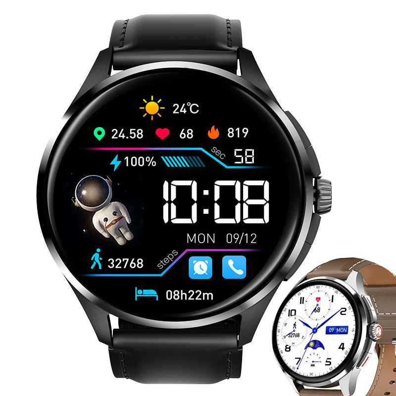 新款BM05智能手錶高清藍牙通話智能運動手環防水NFC門禁離線支付