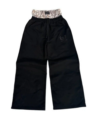 Перекресточная торговля, ретро брюки в стиле хип-хоп, набор дизайна для отдыха, европейский стиль, с вышивкой, тренд сезона, оверсайз