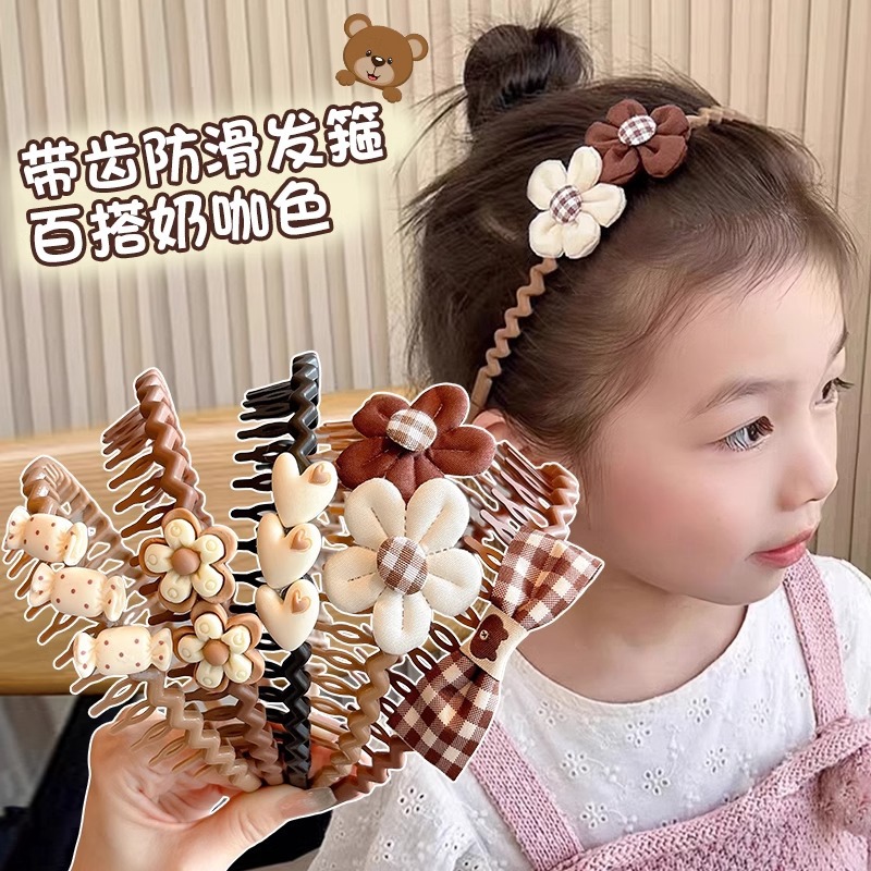 Children's demi-season cute cartoon scalloped non-slip headband