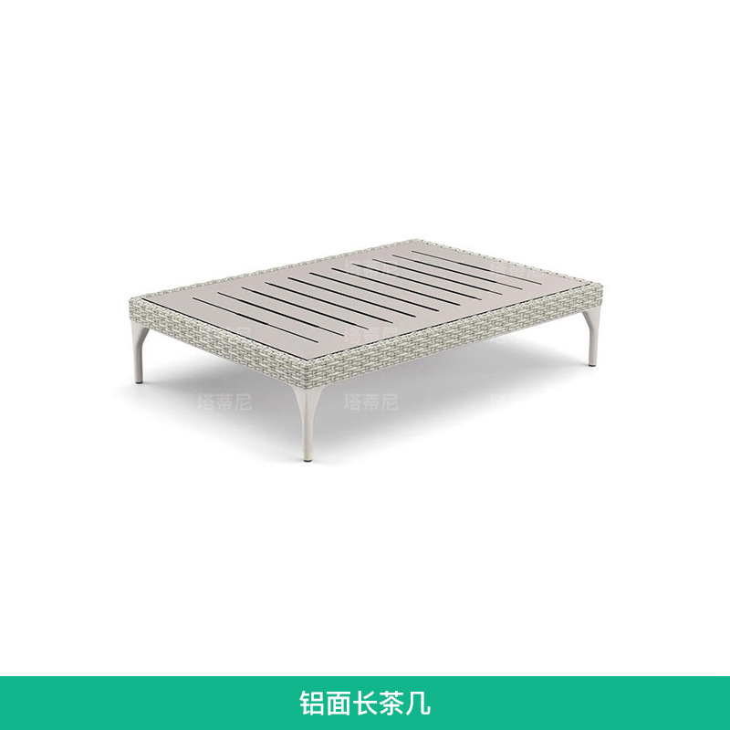 Conjunto de sofás para exteriores, muebles de esquina para patio o balcón, sofá de ratán para terraza de villa o solárium.