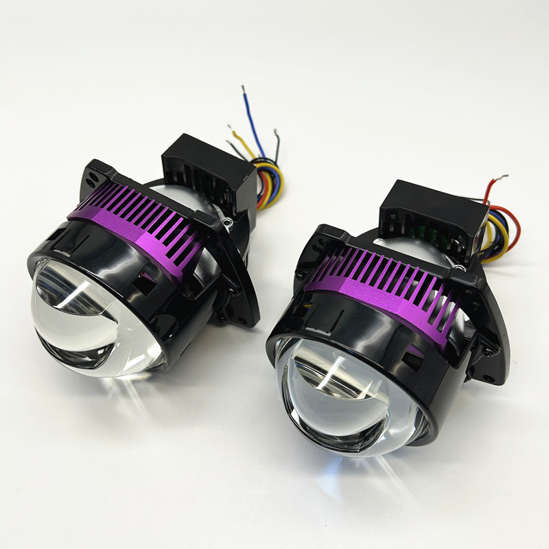 3.0 pulgadas fuente de luz de matriz LED del automóvil lente de doble luz del automóvil luz láser de alta potencia transformación