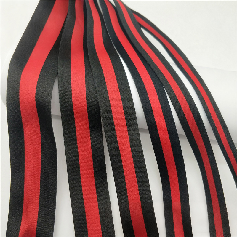 100D banda de banda de poliéster densa tricolor banda de banda de banda de banda lateral ropa bolsa accesorios en stock al por mayor