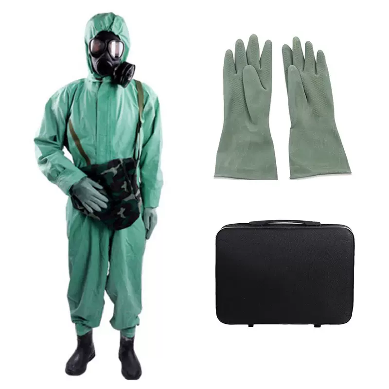 防化服连体式防护服防毒衣耐磨橡胶耐酸碱工厂喷漆身体防护防水