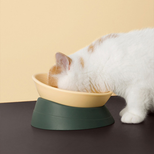 Neck protector cat bowl water basin slant mouth dog feeding bowl adjustable angle pet bowl wholesale Dogs pet supplies