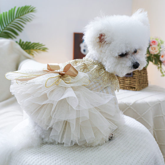 Factory direct supply/in stock new pet clothes dog cat clothing princess dress dream star dress
