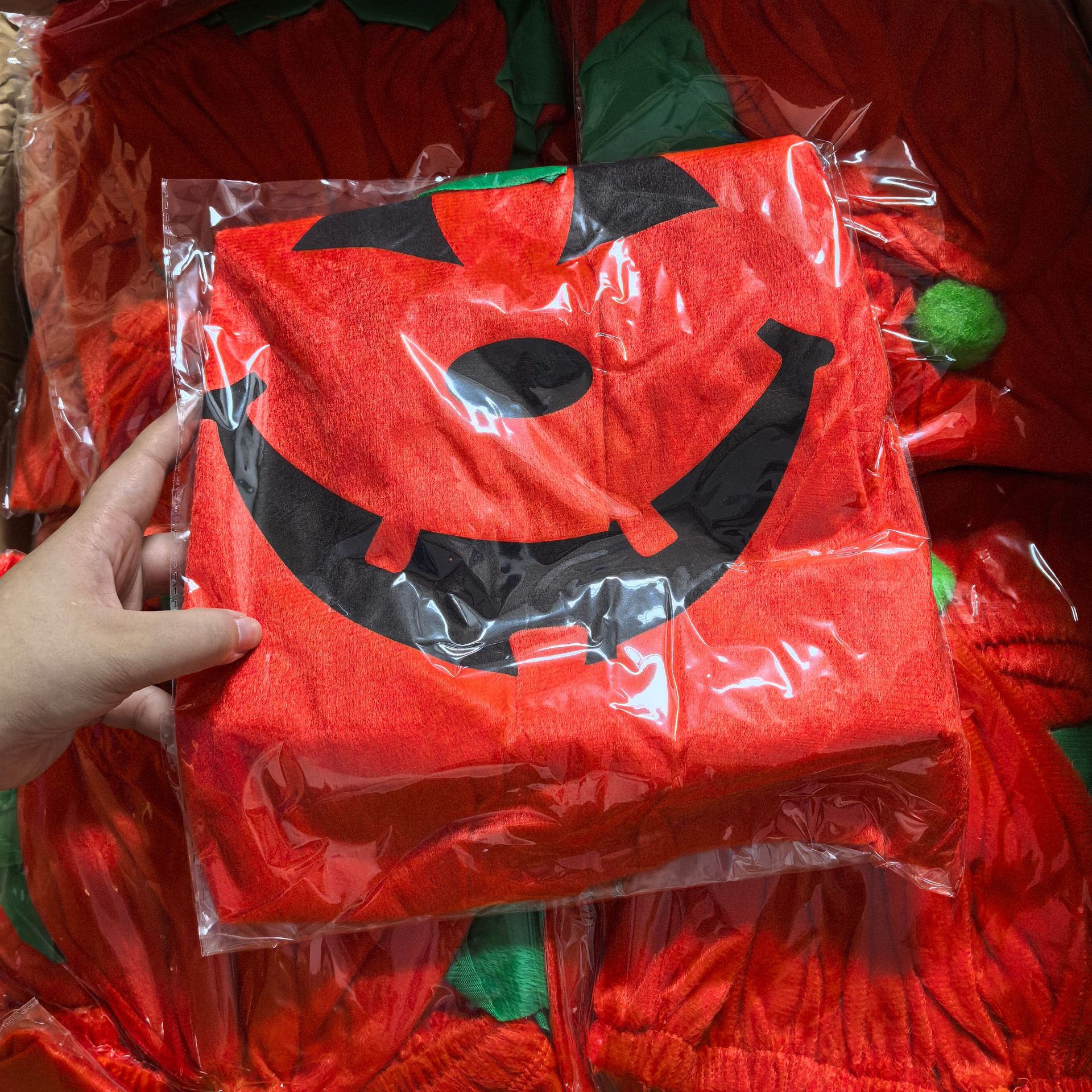 124g Weight Costume Props, Decorative Props Event & Party Supplies 1 Piece Quantity Party, Festival Occasion Halloween Festival Pumpkin Pattern Cute Style Sewing Craft Halloween Cute Pumpkin Cloth Party Festival Costume Props Decorative Props 7