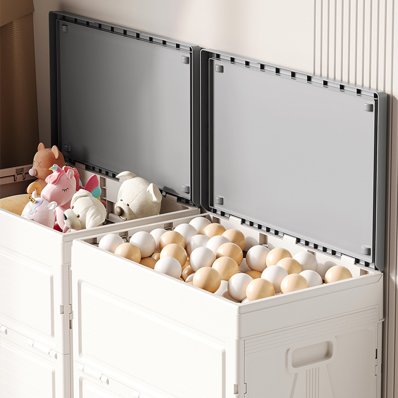 Caja de almacenamiento de juguetes Caja de almacenamiento plegable Sala de estar para el hogar Caja de almacenamiento de ropa y artículos diversos Gabinete de almacenamiento de gran capacidad con tapa abatible
