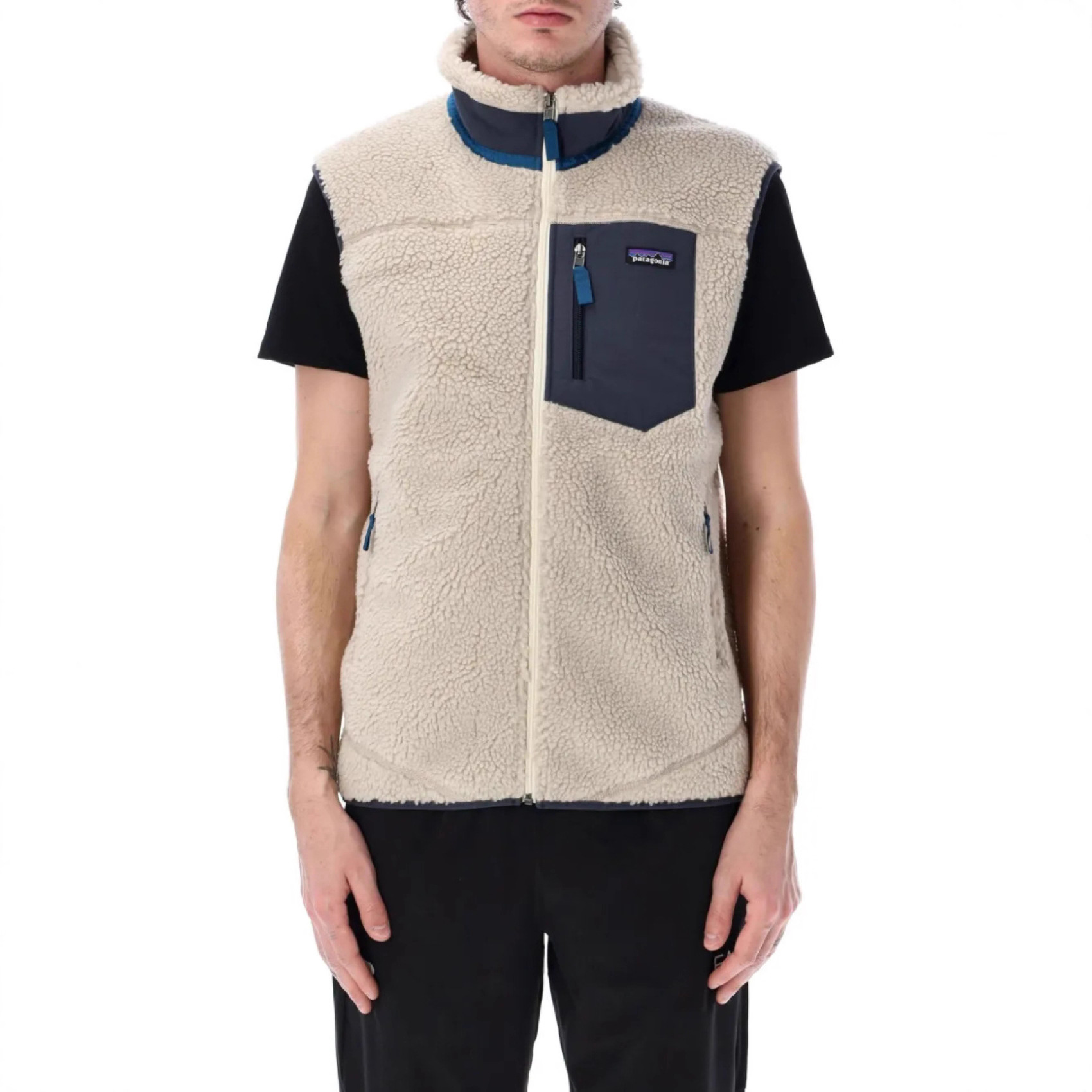 外贸批发经典潮牌pata巴塔毛毛马甲户外时尚情侣同款加厚无袖马甲