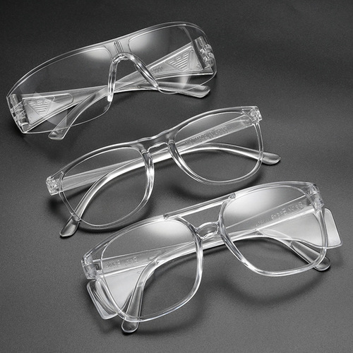 Outdoor civil protective goggles, anti-saliva splash, anti-dust and sand, welding protective transparent shutters