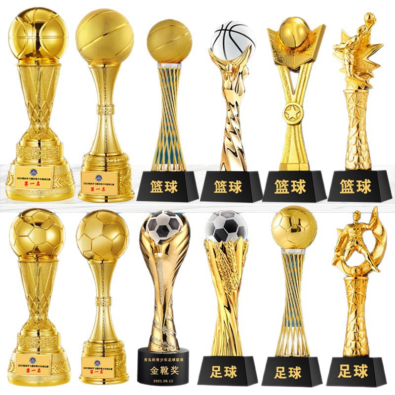 Trofeos de baloncesto, medallas, trofeos de fútbol de baloncesto, eventos de honor, trofeos de cristal al por mayor