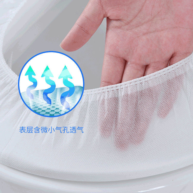 Disposable toilet seat cover with non-woven fabric, thickened, independent, portable, hygiene toilet seat cover for travel, pregnant and postpartum, wholesale