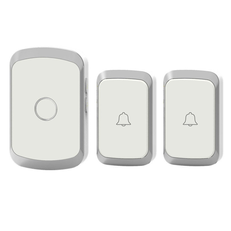 无线门铃家用远距离不用电池别墅门铃二拖一智能门铃防水 呼叫器