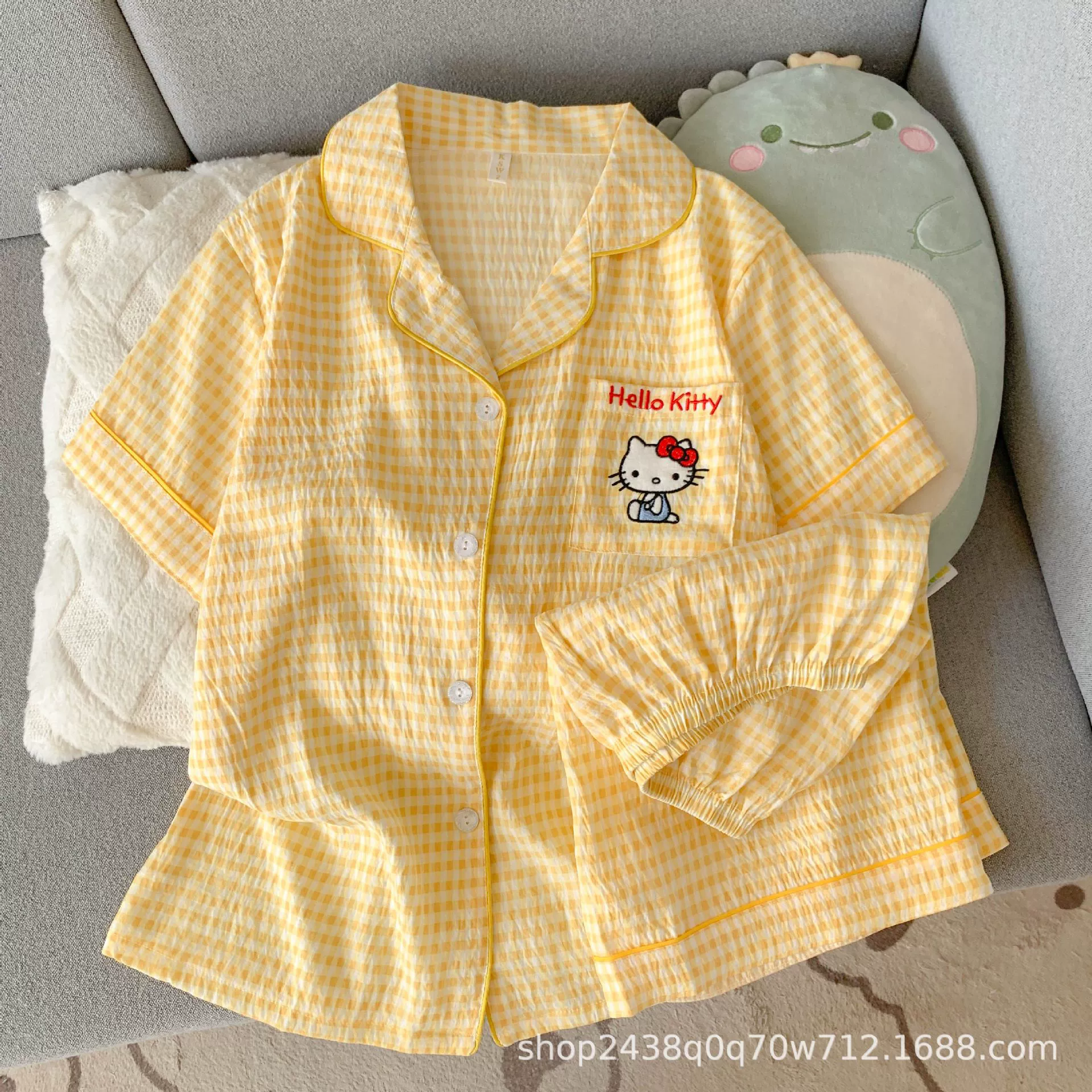 Hello Kitty, summer cotton thin pijama, set