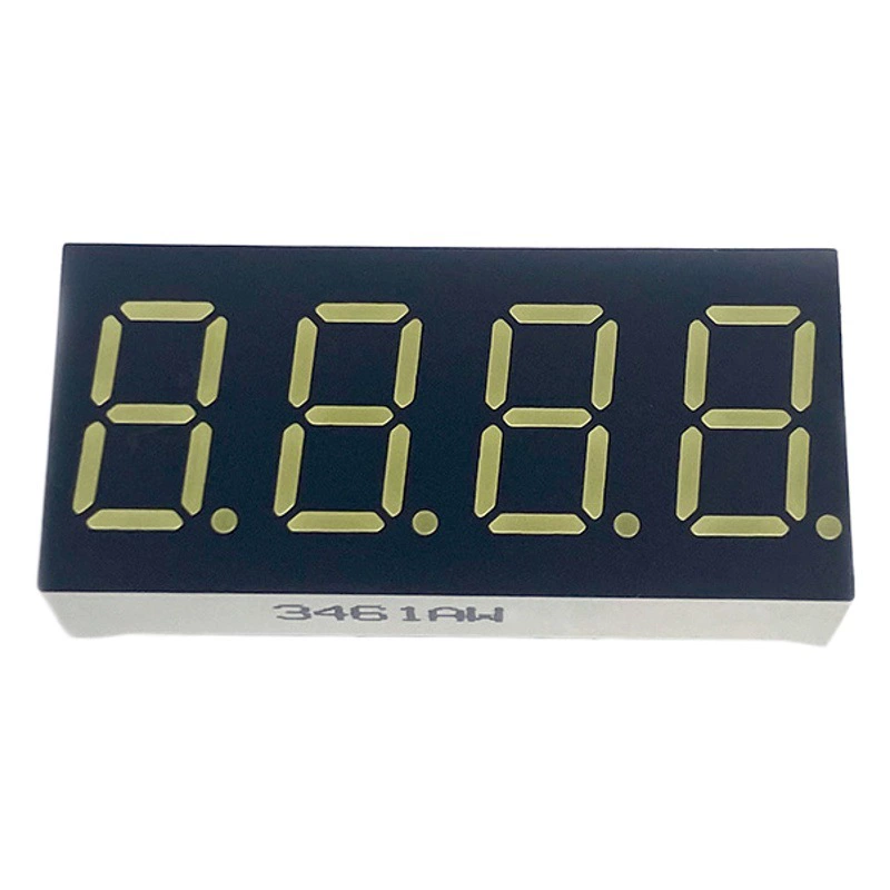 0,36 дюйма 4-значная цифровая трубка 3461 цифровая трубка белый свет красный яркий цифровой дисплей