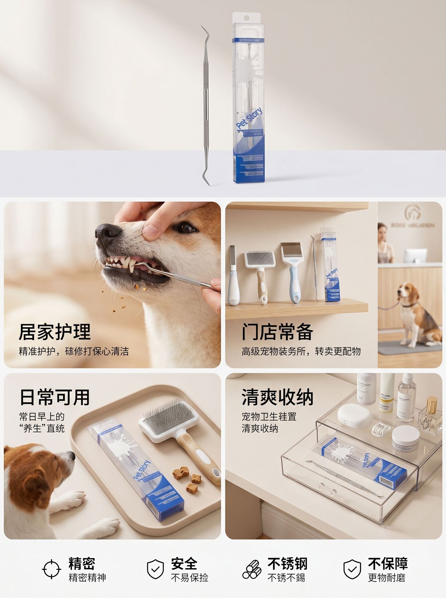 Pet teeth cleaning tool cat dog tartar plaque remover