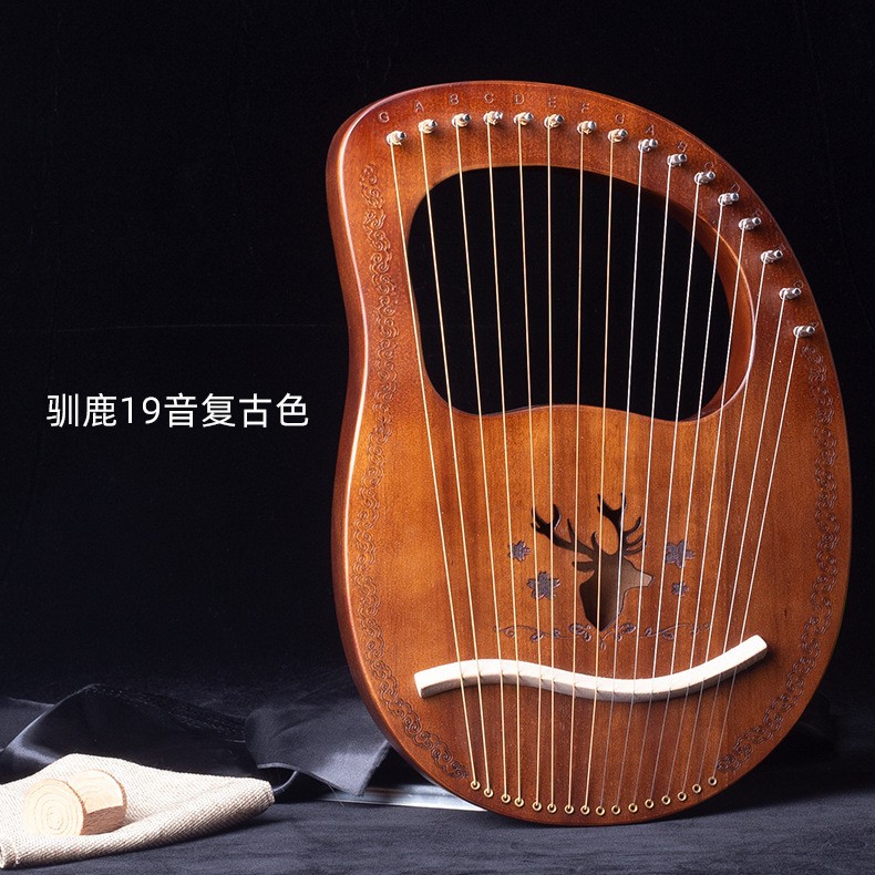 19-String lyre piano portátil 16-String small HARP principiante auto-Estudio 10-String lyre piano lyre instrumento musical