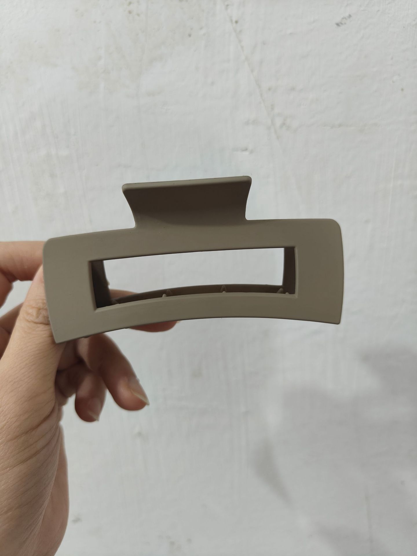 Cruzando la frontera 10,5 cm cuadrado gran clip de agarre fruta floral elegante en la parte posterior de la cabeza horquilla de la placa horquilla de tiburón tocado de agarre para el cabello