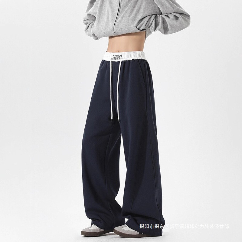 Maison Margiela Cleanfit Curved Hem Sweatpants for Men, Autumn Trendy American Style Heavyweight Straight Wide-Leg Casual Long Pants Maison Margiela Cleanfit Curved Hem Sweatpants for Men, Autumn Trendy American Style Heavyweight Straight Wide-Leg Casual Long Pants