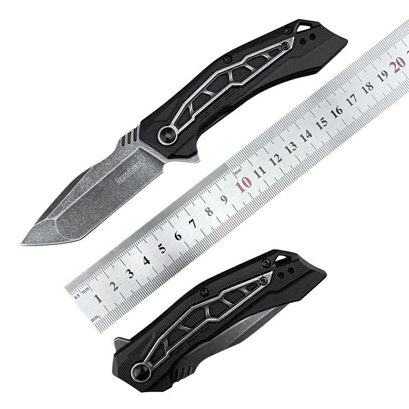 新品Kershaw1376高硬度野外防身求生折刀野营折叠刀随身便携小刀